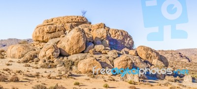 Desert Landscape Near Kliprand In South Africa Stock Photo