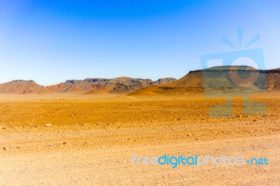 Desert Landscape Near Sesriem In Namibia Stock Photo