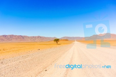 Desert Landscape Near Sesriem In Namibia Stock Photo