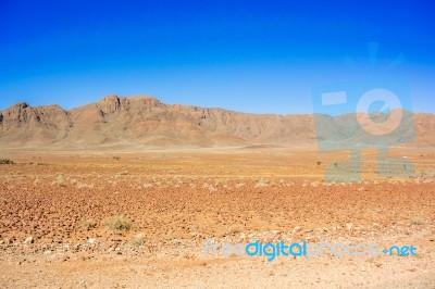 Desert Landscape Near Sesriem In Namibia Stock Photo