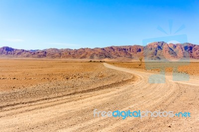 Desert Landscape Near Sesriem In Namibia Stock Photo