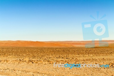 Desert Landscape Near Sesriem In Namibia Stock Photo