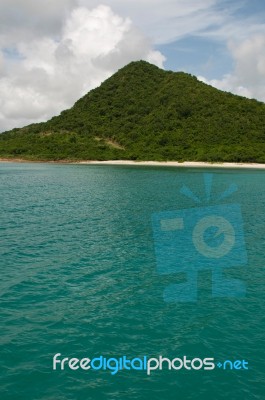 Deserted Beach Stock Photo