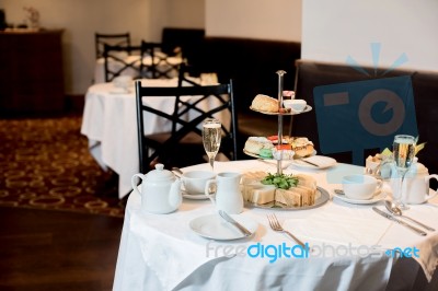 Deserts On Banquet Stock Photo