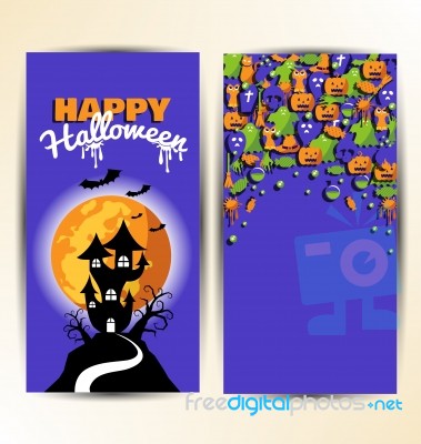 Design Element Card Or Poster For Halloween Day Stock Image