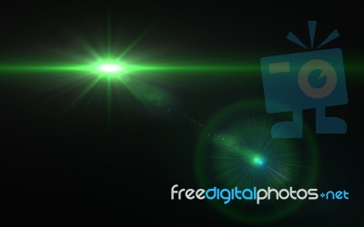 Design Natural Green Lens Flare. Rays Background.green Shinny Effects Stock Image