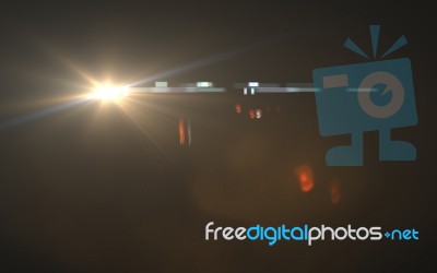 Design Natural Lens Flare In Space. Rays Background Stock Image