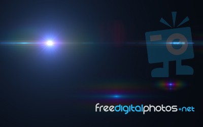 Design Template - Star, Sun With Lens Flare. Rays Background Stock Image