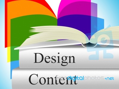 Designs Content Represents Concept Model And Plan Stock Image