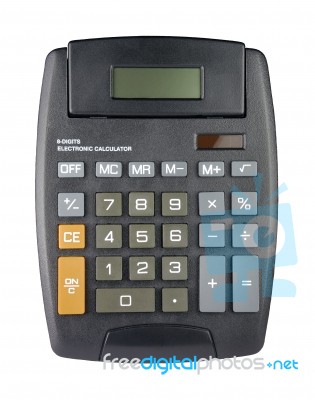 Desktop Calculator Stock Photo