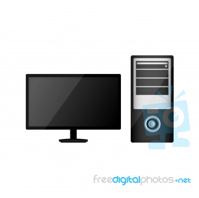 Desktop Computer Stock Image