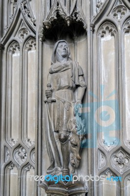 Detail From Bishop Fox's Chantry Chapel In Winchester Cathedral Stock Photo