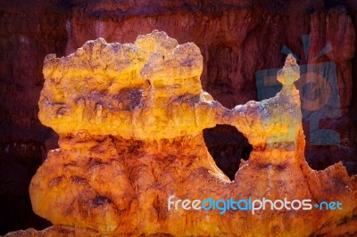 Detail From Bryce Canyon Southern Utah Stock Photo