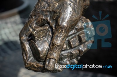 Detail From The Insurgents Memorial To Polish Fighters Of Warsaw… Stock Photo