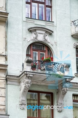 Detail Of A Baroque Building In Vienna Stock Photo