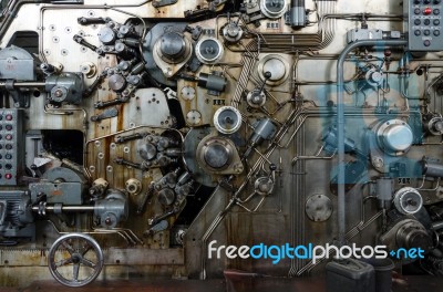 Detail Of A Rusted Machine Stock Photo