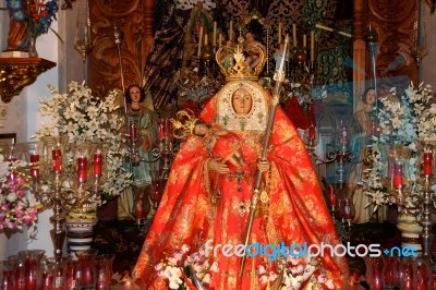 Detail Of Church Interior In Gran Canaria Stock Photo