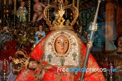 Detail Of Church Interior In Gran Canaria Stock Photo