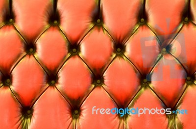 Detail Of Glamour Brown Sofa Texture Close-up Stock Photo