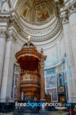 Detail Of The Cathedral In Berlin Stock Photo