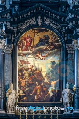 Detail View Of St Stephans Cathedral In Vienna Stock Photo