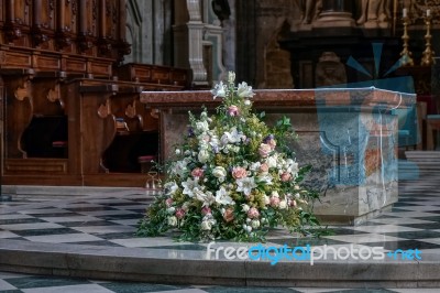 Detail View Of St Stephans Cathedral In Vienna Stock Photo