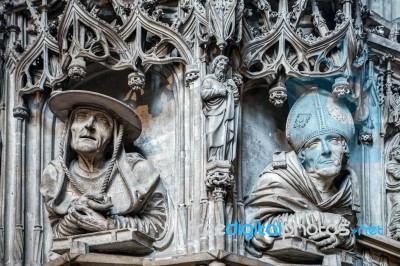 Detail View Of St Stephans Cathedral In Vienna Stock Photo