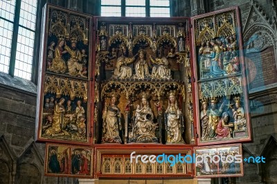 Detail View Of St Stephans Cathedral In Vienna Stock Photo