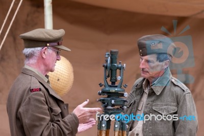 Detling, Kent/uk - August 29 : Men In Costume At The Military Od… Stock Photo