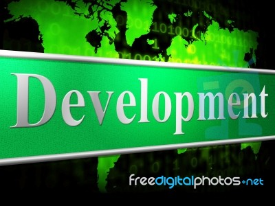 Develop Development Shows Evolution Forming And Enlargement Stock Image