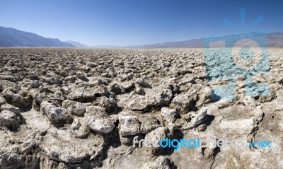 Devils Golf Course In Death Valley Np Stock Photo