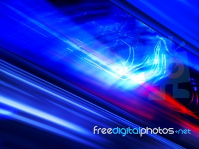 Diagonal Vivid Futuristic Night City Lights Abstraction Backgrou… Stock Photo