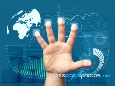 Diagram Finance Stock Image