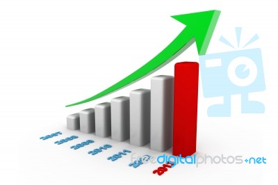 Diagram Of Business Success Stock Image