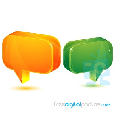 Dialogue Bubble Stock Image