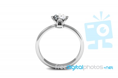 Diamond Engagement Ring Stock Image