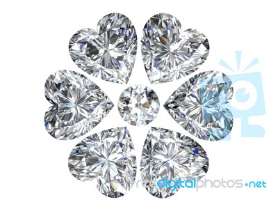 Diamond Jewel Stone Stock Image