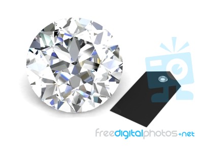 Diamond Jewel Stone Stock Photo