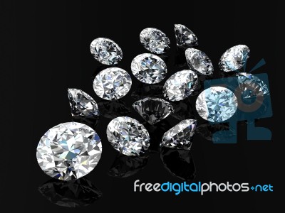 Diamond Jewel Stone Stock Image