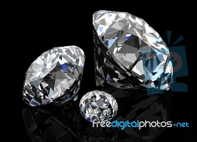 Diamond Jewel Stone Stock Image