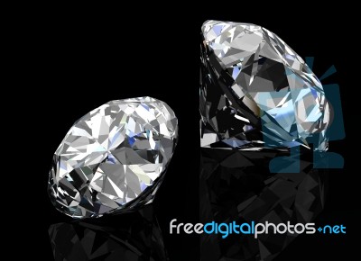 Diamond Jewel Stone Stock Image