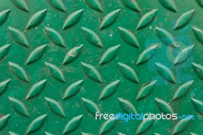 Diamond Metal Painted Green Stock Photo