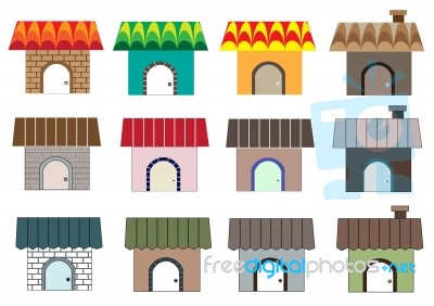 Different Home Styles Stock Image