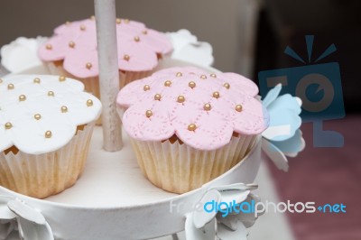 Different Kinds Of Tasty Cakes Stock Photo