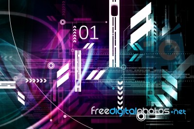 Digital Background Stock Image