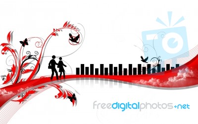 Digital Background Stock Image