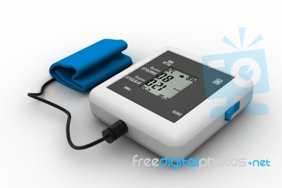 Digital Blood Pressure Gauge Stock Image