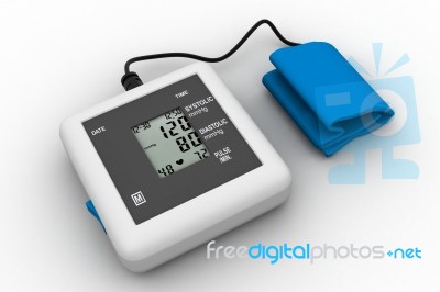 Digital Blood Pressure Gauge Stock Image