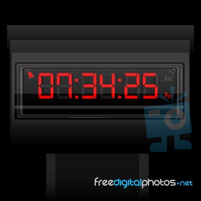 Digital Clock Stock Image