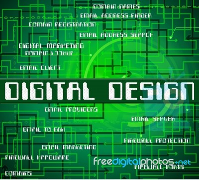 Digital Design Represents High Tec And Computing Stock Image